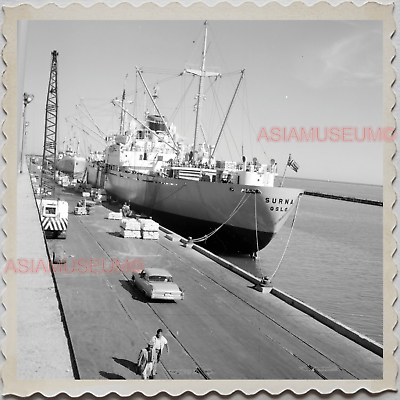 40s USA America CHICAGO NAVY PIER DOCK SHIP PORT Vintage Old Photograph S8131