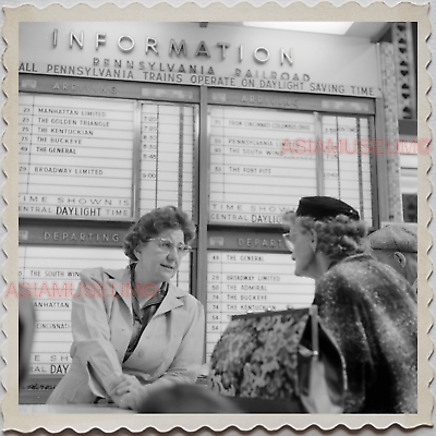 40s USA America CHICAGO TRAIN UNION STATION PENNSYLVANIA  Old Photograph S8194