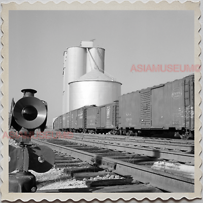 50s INDIANA BLOOMINGTON TRAIN CAR RAIL TRACK RAILROAD Vintage Photograph S8203