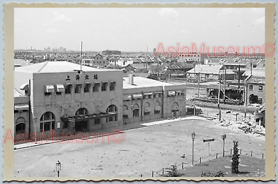 WW2 CHINA SHANGHAI RAILWAY TRAIN STATION BOMB DAMAGE Vintage Photo 中国上海老照片 291