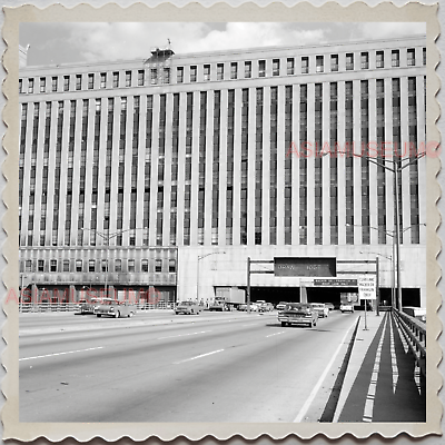 60s United States CHICAGO Eisenhower Expressway CAR Tunnel Vintage Photo S8267