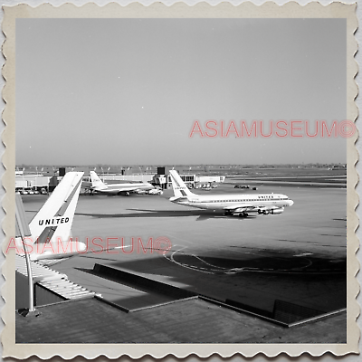 40s CHICAGO O'Hare International Airport United Airlines WW2 Vintage Photo S9320