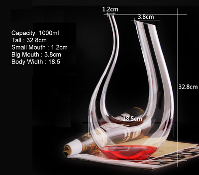 Authentic Set Crystal Decanter 6 Red Wine Glass Bohemia European Modern Style