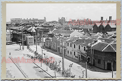 WW2 CHINA SHANGHAI STREET SCENE JAPANESE BOMBED SHOP Vintage Photo 中国上海老照片 312