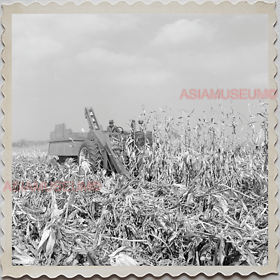 50s INDIANA BLOOMINGTON CORN HARVEST TRUCK FARMER  Old Vintage Photograph S8171