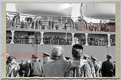 WW2 CHINA NANKING BAND LADY AMERICA CRUISE FERRY SHIP Vintage Photo A38 中国旧老照片