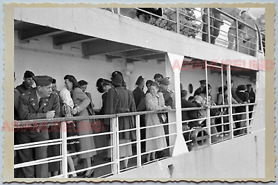 WW2 CHINA NANKING BAND LADY AMERICA CRUISE FERRY SHIP Vintage Photo A39 中国旧老照片