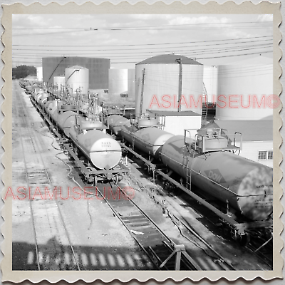 40s USA CHICAGO RAILROAD SILO CARGO TRAIN RAILWAY WW2 OLD Vintage Photo S9415