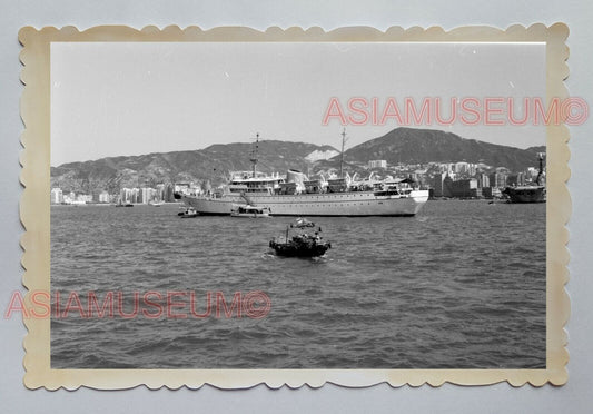 VICTORIA HARBOR PEAK STAR FERRY CHINESE JUNK VINTAGE HONG KONG Photo 23378 香港旧照片