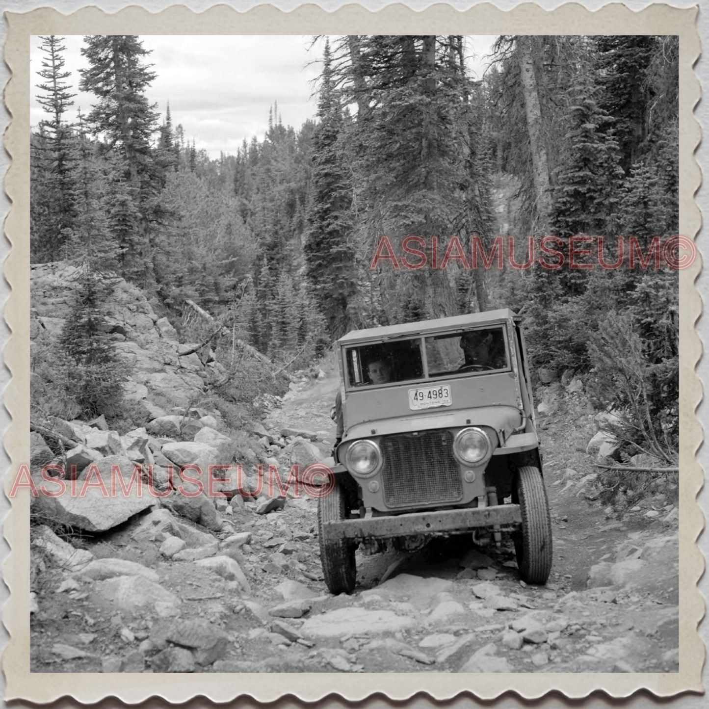 50s PARK COUNTY LIVINGSTON MONTANA YELLOWSTONE ROCKY ROAD VINTAGE USA Photo 8844