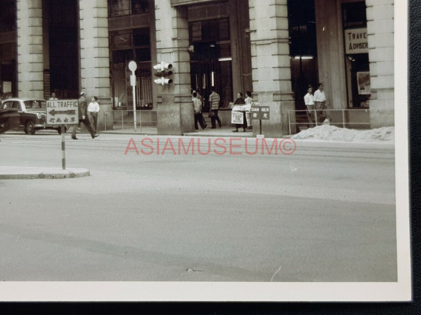 Gloucester Building Des Voeux Road Pedder Street Photo B&W Postcard RPPC 2454