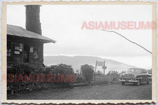 50s PHILIPPINES MOUNTAIN TRIBE CAR RESTHOUSE HILL HOLIDAY Vintage Photo 24114