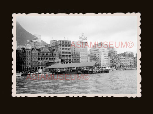 Victoria Harbor Omega Ads Central Scene Vintage Old Hong Kong Photo 香港旧照片 #2922