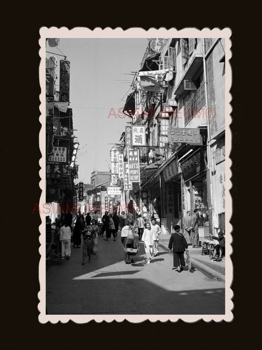 Central Des Voeux Road Street Scene Vintage B&W Hong Kong Photograph 香港旧照片 #2760