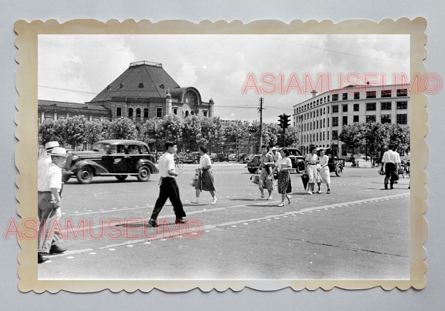 CAR WOMEN PRETTY LADY BRITISH COLONIAL  VINTAGE HONG KONG Photograph 23126 香港旧照片