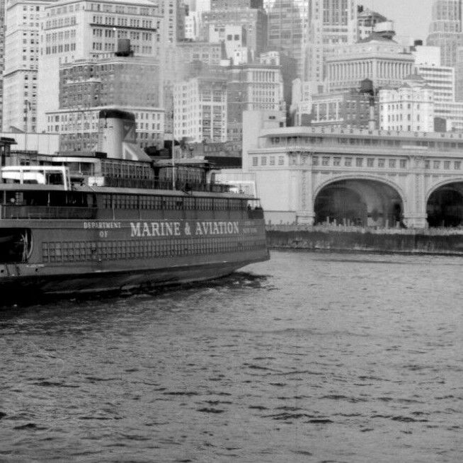 50s USA AMERICA NEW YORK CITY FERRY BUILDING Manhattan Old Vintage Photo #10322