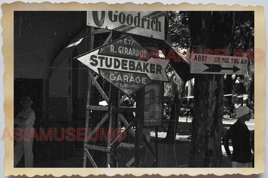 40s Vietnam HAI PHONG STUDEBAKER GARAGE ASVERTISEMENT SIGN ii Vintage Photo 4357