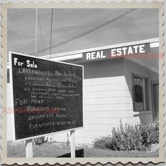 50s FROSTPROOF FLORIDA FOLK REAL ESTATE OFFICE  VINTAGE USA AMERICA Photo 7903