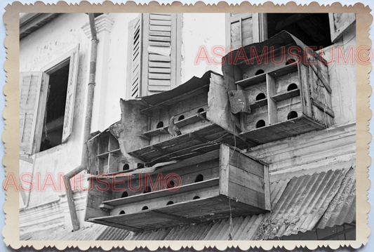 1940s WW2 Colonial Building Bird House Pigeon Hole Vintage Singapore Photo 17527