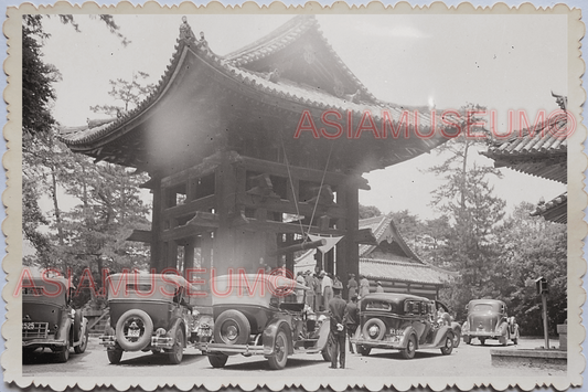 WW2 1950s JAPAN NIKKO TOKYO MOUNTAIN CAR SHRINE GUARD TEMPLE Vintage Photo #7272