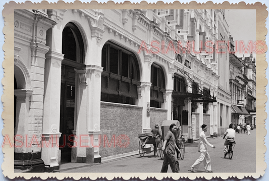 WW2 Street John Little Store Colonial Building Man Vintage Singapore Photo 17738