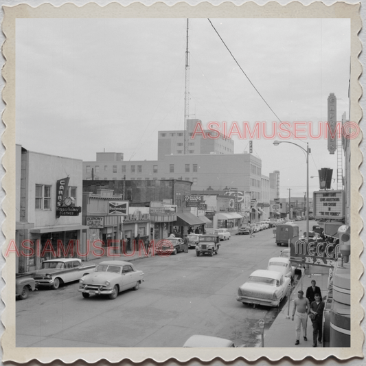 50s FAIRBANKS NORTH STAR BOROUGH ALASKA STREET SCENE CAR VINTAGE USA Photo 10795