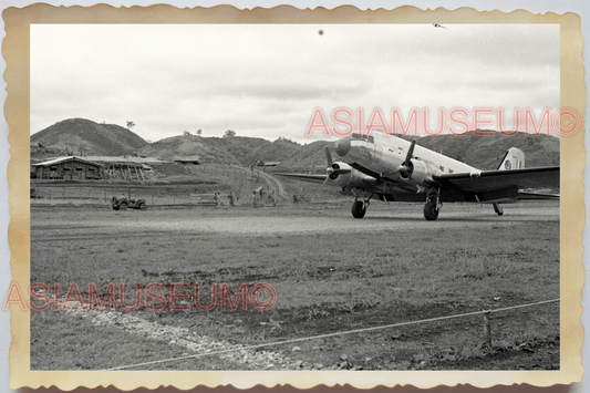 40s WW2 Vietnam FRENCH MILITARY AIR BASE PLANE BOMBER OLD VINTAGE Photo 26531