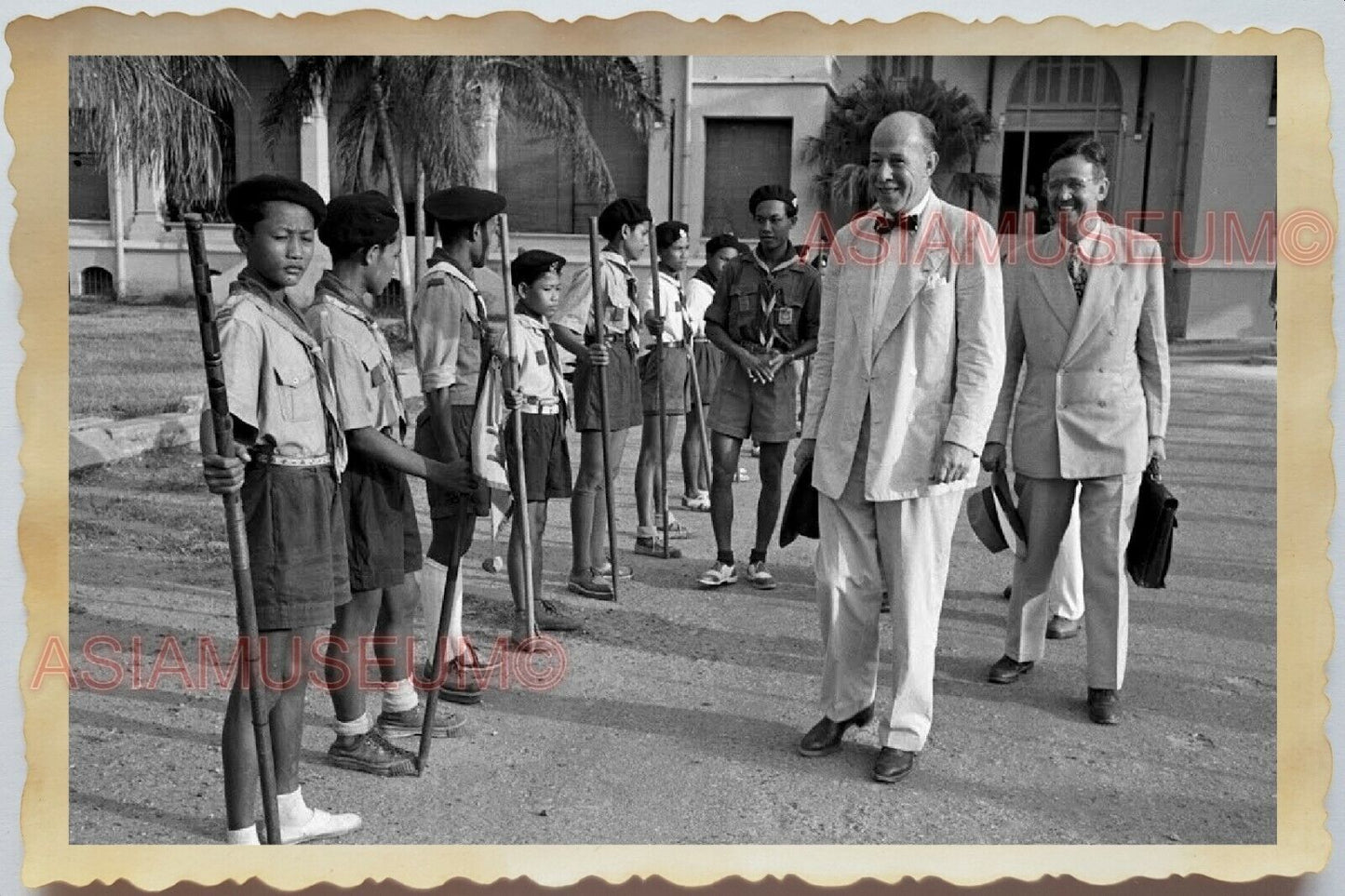 50s Vietnam War Saigon Ho Chi Minh Boy Scout  Army Soldier Vintage Photo #881