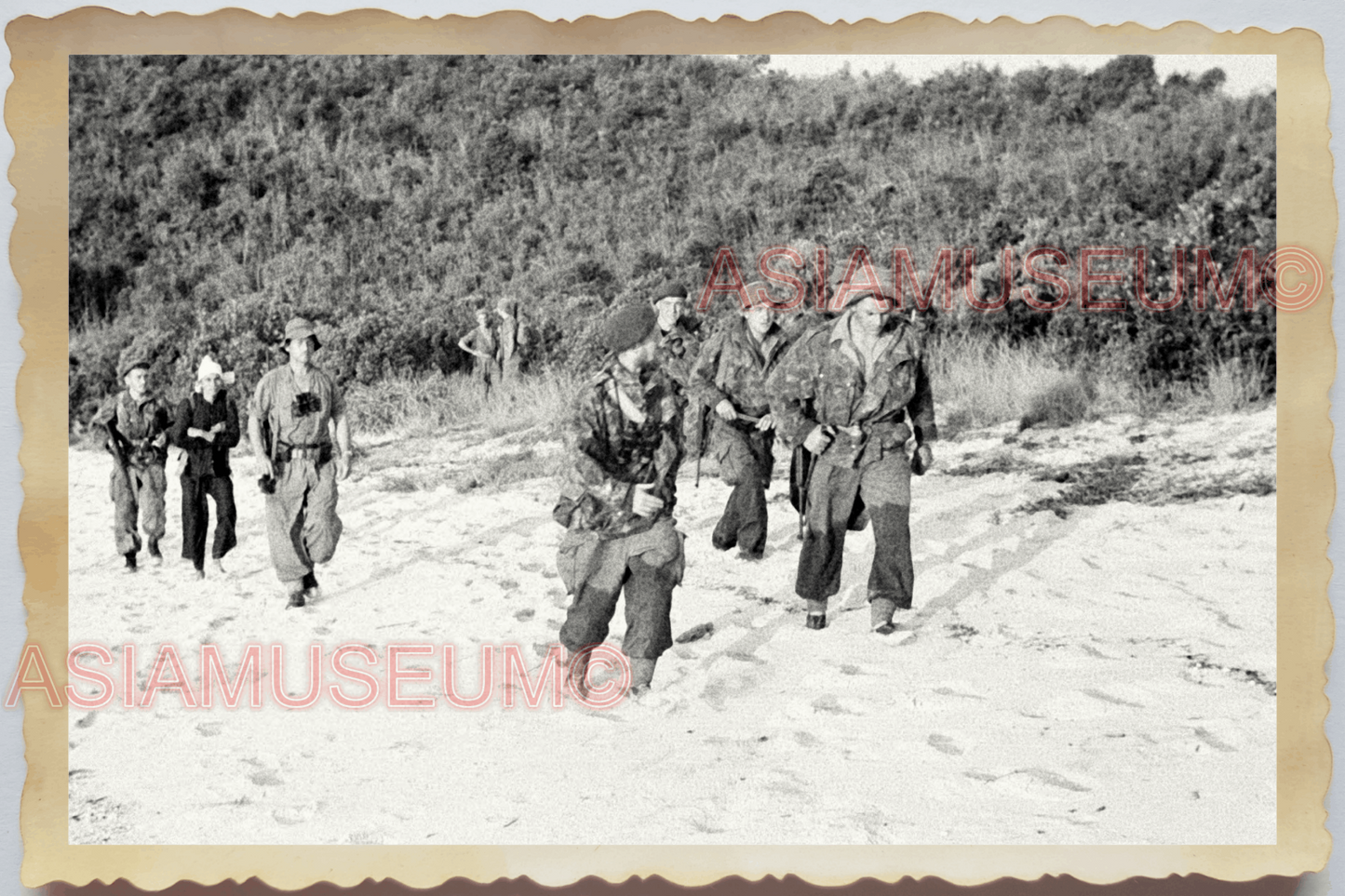 40s WW2 Vietnam FRENCH PARATROPPER PARACHUTE PLANE INDOCHINA Vintage Photo 24888