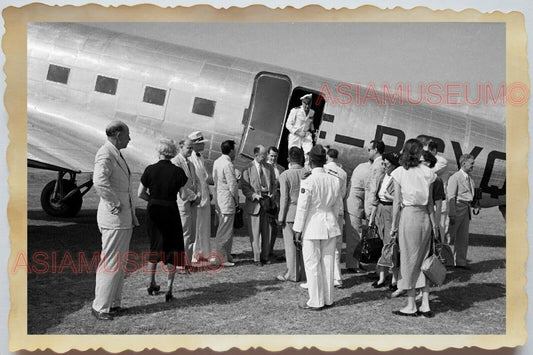 50s Vietnam AIRPLANE AIRCRAFT GENERAL ARMY WOMEN DRESS SUIT Vintage Photo 1353