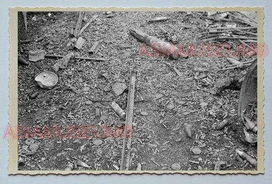 WWII BOMB DESTRUCTION CITY ROAD WAR Vintage China SHANGHAI Photo #3689 中国上海老照片