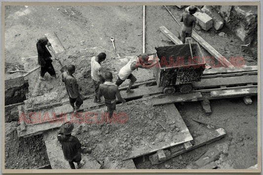 WW2 Labor Coolie Skip Car HONG KONG VINTAGE PHOTO POSTCARD RPPC 1108 香港舊照片明信片