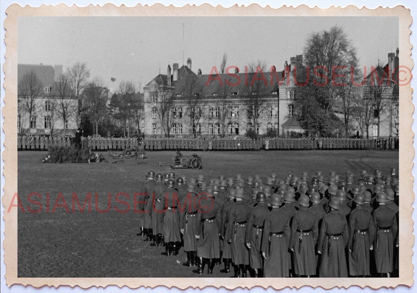 WWii D-DAY NORMANDY EUROPE ARMY SOLDIER General Marching Field Photo A006