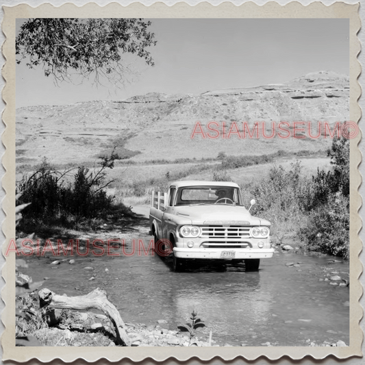 50s CROW TRIBE BIG HORN COUNTY MONTANA AGENCY TRUCK FORD VINTAGE USA Photo 8755