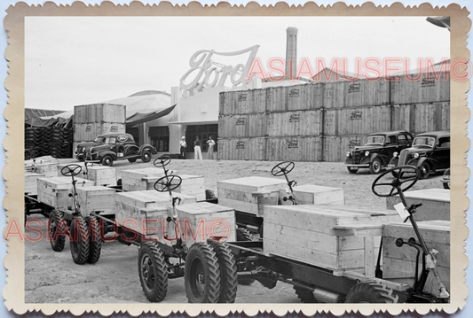 WW2 Ford Motor Factory Truck Car Japan Invasion  Vintage Singapore Photo 17566