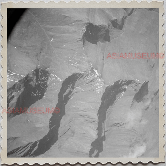 50s FAIRBANKS NORTH STAR BOROUGH ALASKA AERIAL VIEW SKY VINTAGE USA Photo 7641