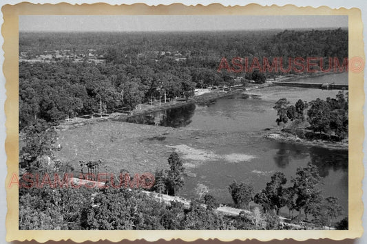 50s Vietnam SAIGON HO CHI MINH VILLAGE AERIAL VIEW RIVER ARMY Vintage Photo 1718