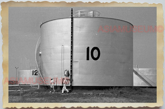 50s Vietnam SAIGON HO CHI MINH OIL REFINERY SILO STORAGE PIPE Vintage Photo 1757