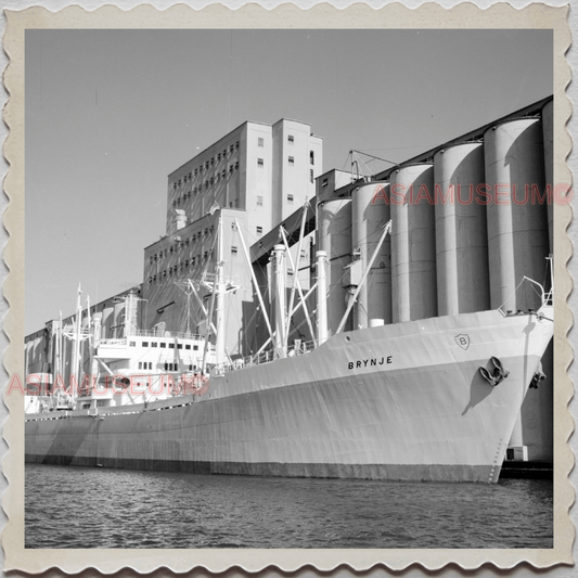 50s DULUTH PORT LAKE SUPERIOR MINNESOTA SHIP DOCK VINTAGE USA AMERICA Photo 8334