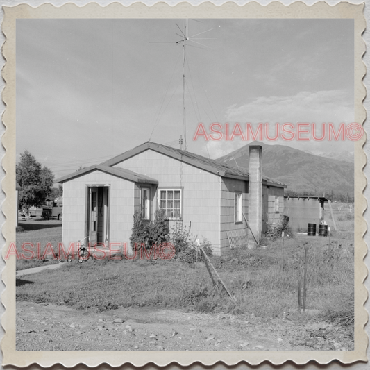 50s PALMER CITY Matanuska-Susitna ALASKA HOUSE FIELDS B&W VINTAGE USA Photo 9678