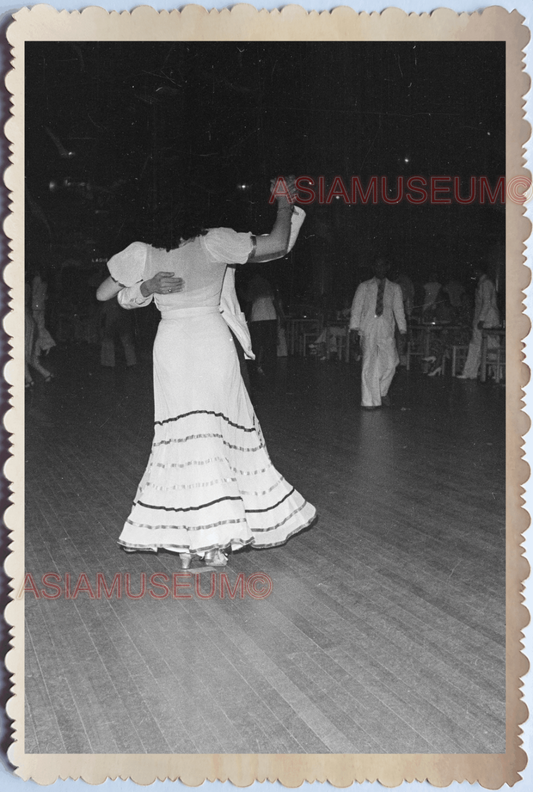 WW2 BRITISH COUPLE DANCE PARTY HOTEL DRESS SUIT Vintage Singapore Photo 17645