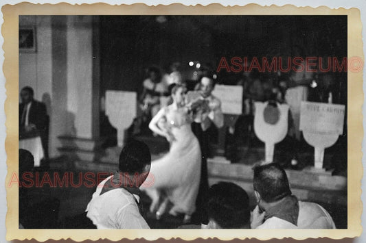 50s Vietnam Saigon Women Lady Dance Party Piano Hotel Man Wash Vintage Photo 857