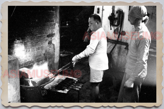 40's Macau Church Man Kitchen Cook Street Scene Old Vintage Photo 澳门旧照片 #26325