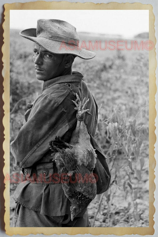 40s Vietnam War SAIGON FRANCE FRENCH ARMY SOLDIER BORDER GUARD Old Photo 1344