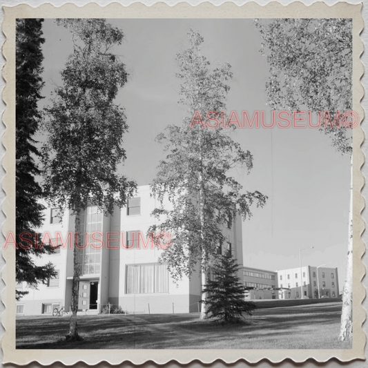 50s FAIRBANKS NORTH STAR BOROUGH ALASKA UNIVERSITY CAMPUS  OLD USA Photo 12326