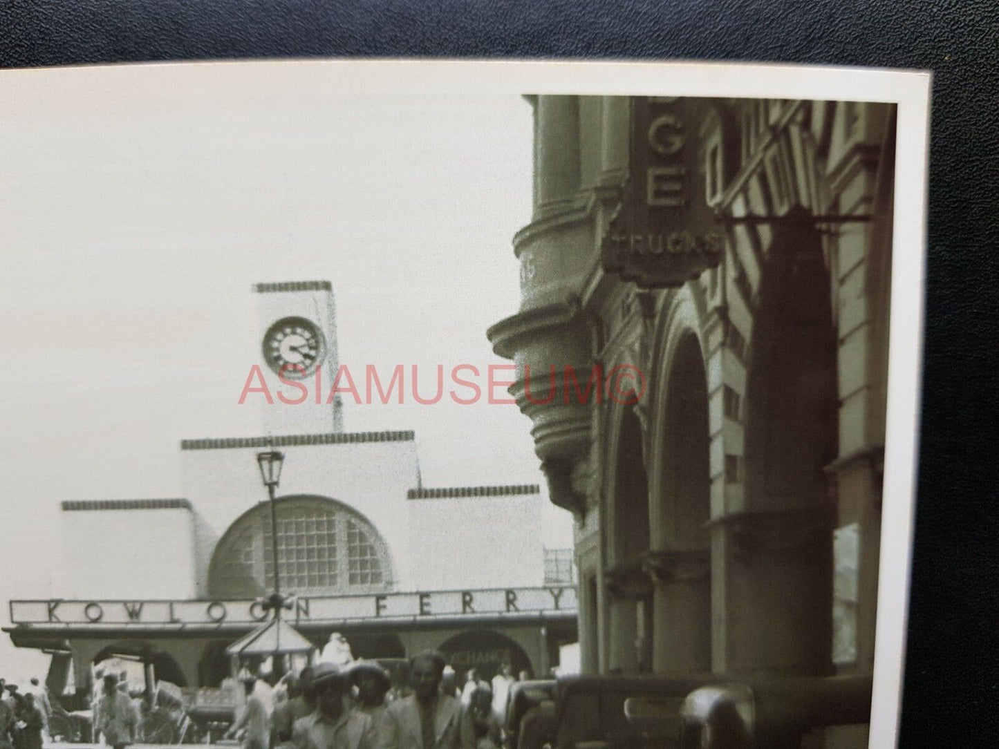 Central Star Ferry Kowloon Queen's Terminal Hong Kong Photo Postcard RPPC #2350