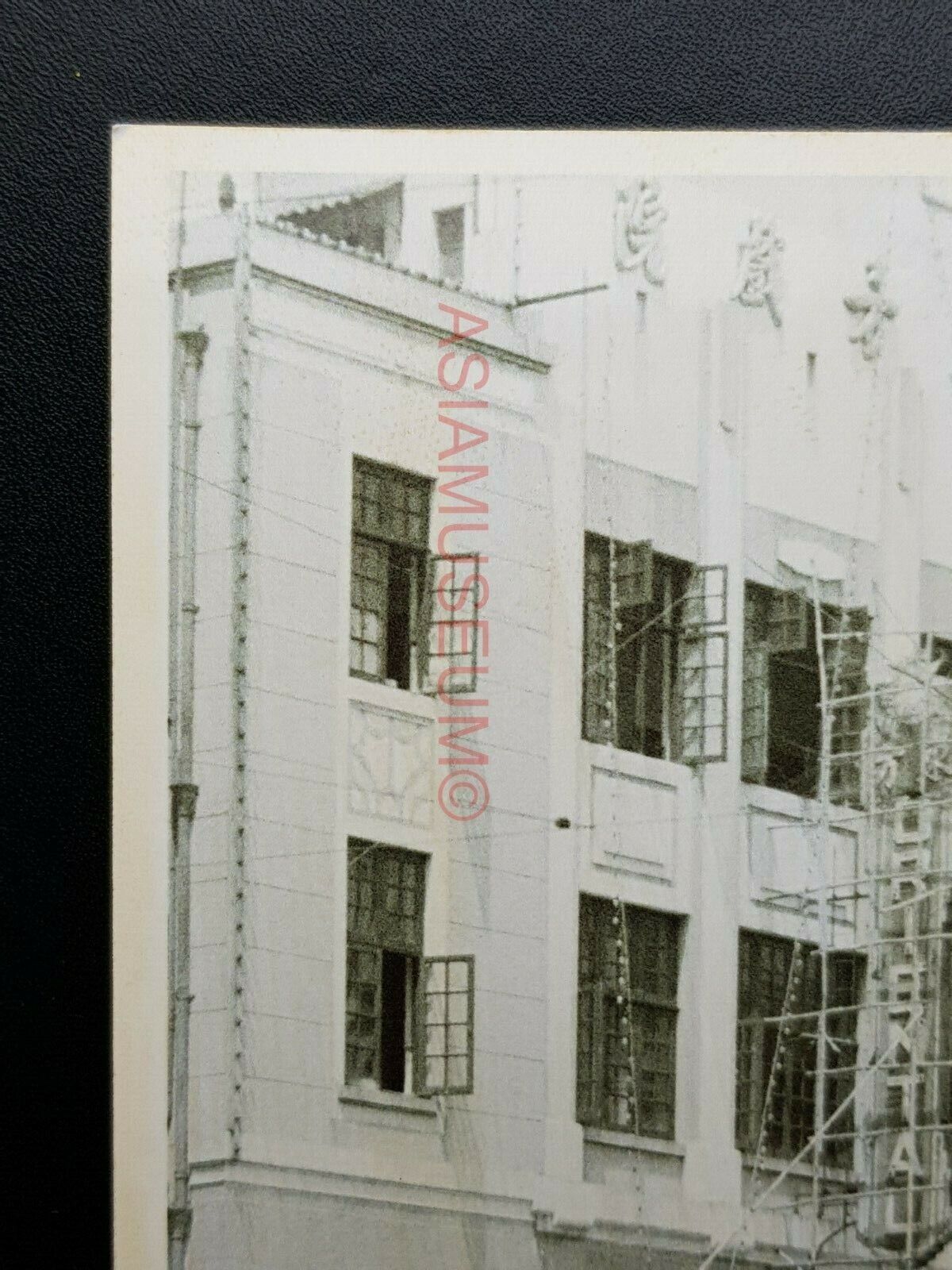 Wan Chai Oriental Movie Cinema Theater Men Vintage Hong Kong Photo RPPC Postcard