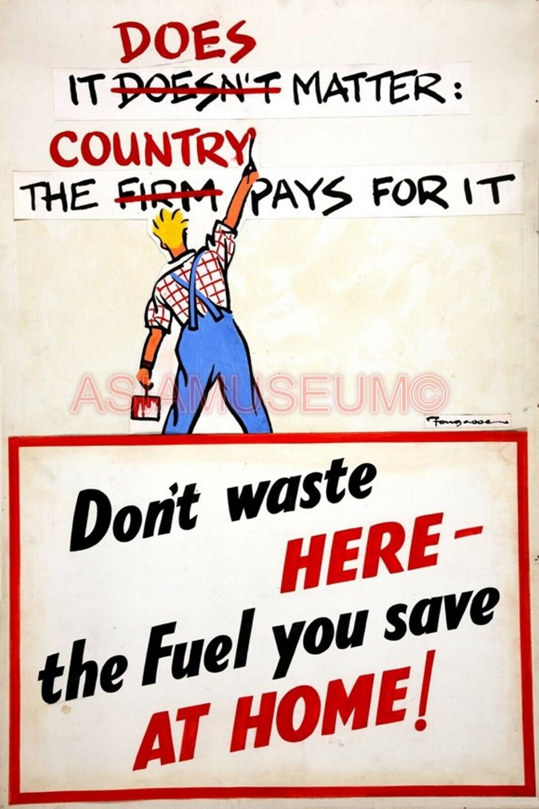 1941 WW2 USA AMERICA ALLIES SAVE DON'T WASTE FUEL HOME WAR PROPAGANDA Postcard