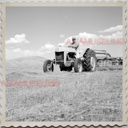 50s AUGUSTA KRONE RANCH COWBOY TRACTOR FARM VINTAGE OLD USA AMERICA Photo 12559