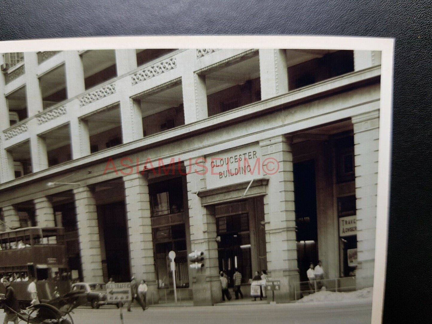 Gloucester Building Central Pedder Street Voeux Hong Kong Photo Postcard RPPC